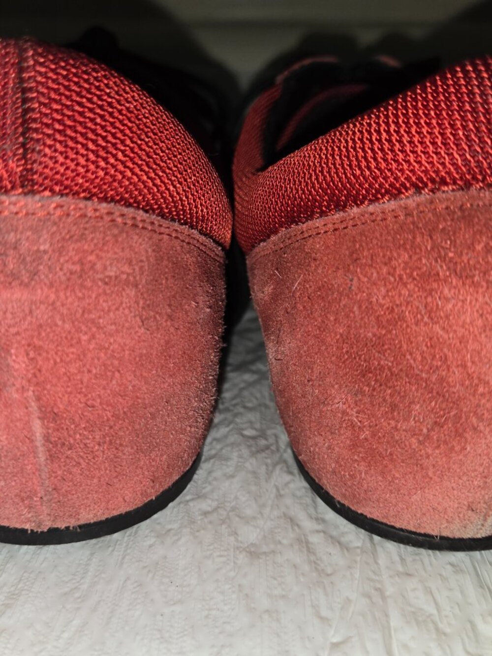 Salvatore Ferragamo Sport Red & Black Suede Mesh Sneakers Women's US 9 EU 39.5 - Picture 9 of 9